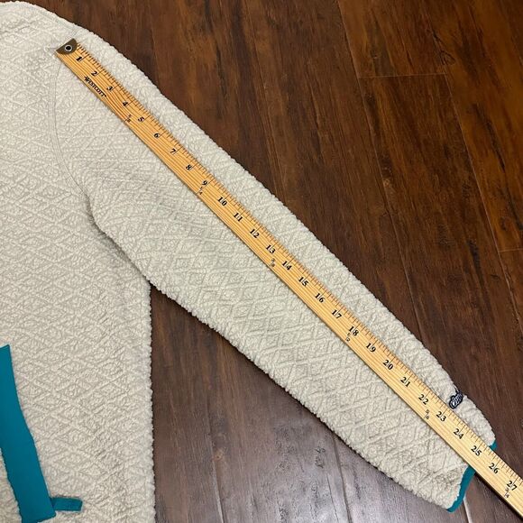 CHUBBIES Wanderers Club Textured Fleece Pullover Beige 1/4 Snap Outdoor - Picture 10 of 10